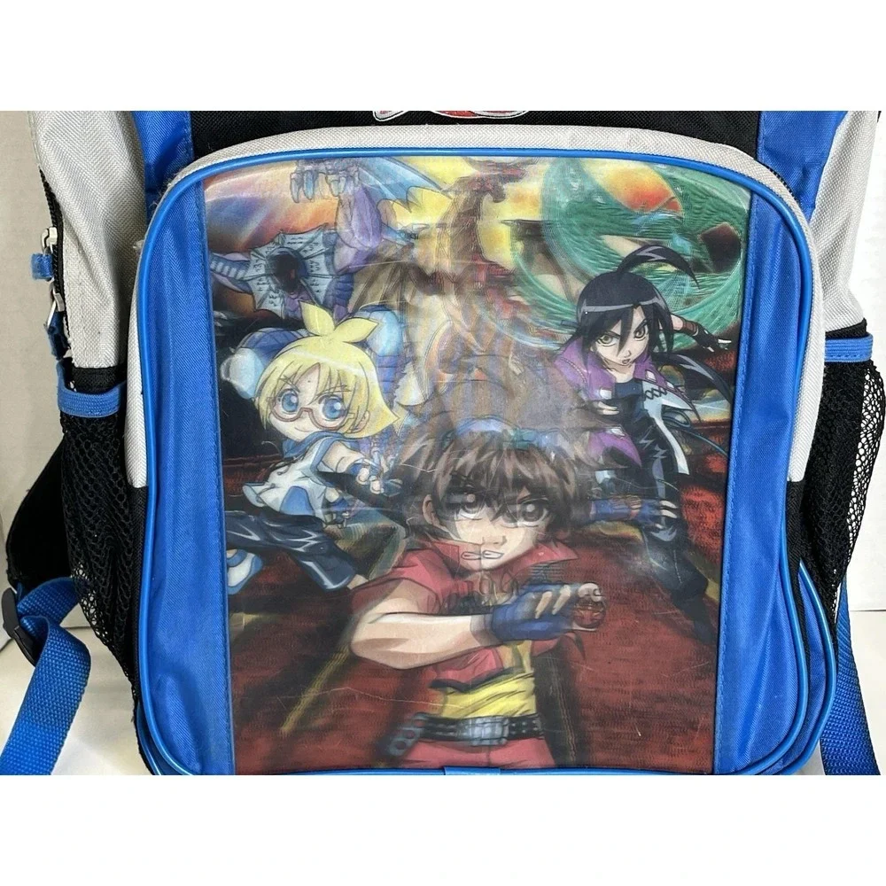 Bakugan Battle Brawlers Backpack Kids School Bag Blue Black